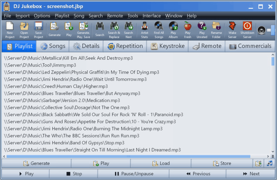 DJ Jukebox - A playlist generator and media file manager.